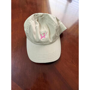 HUF Beige Baseball Cap with Pink Embroidered Logo